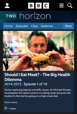 地平线系列：肉食者的困境 Horizon: Should I Eat Meat? The Big Health Dilemma