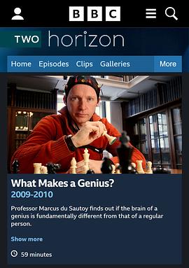 地平线系列：天才是怎样炼成的？ Horizon: What Makes a Genius?