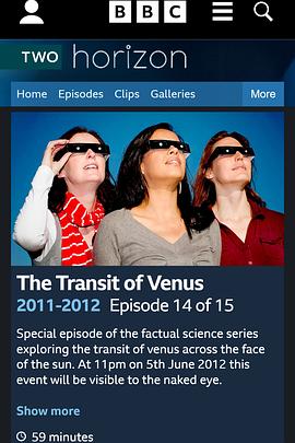 金星凌日 The Transit of Venus: A Horizon Special